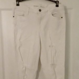 Ripped White Skinny Jeans